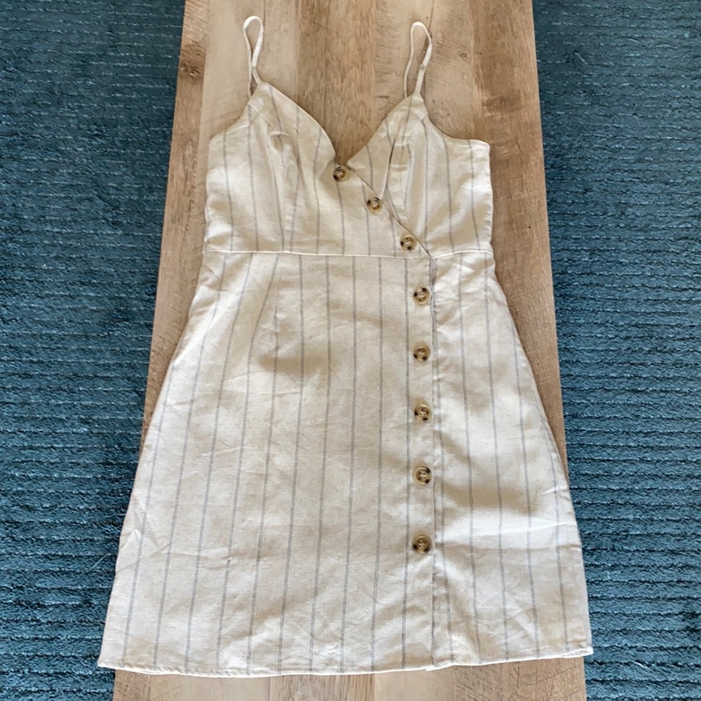 Linen Button Up Dress